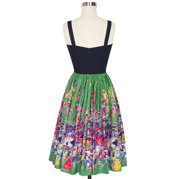 NWT Trashy Diva Carnival Mardi Gras print Trixie dress - Picture 4 of 9